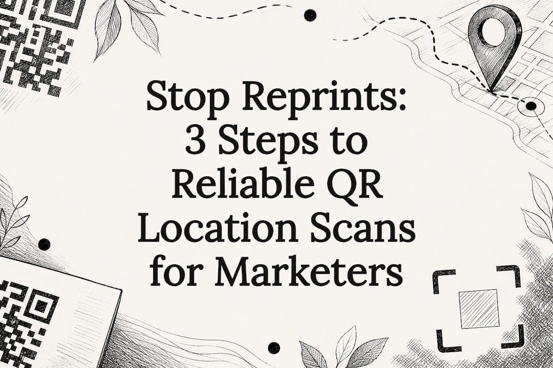 Stop Reprints: 3 Steps to Reliable QR Location Scans for Marketers