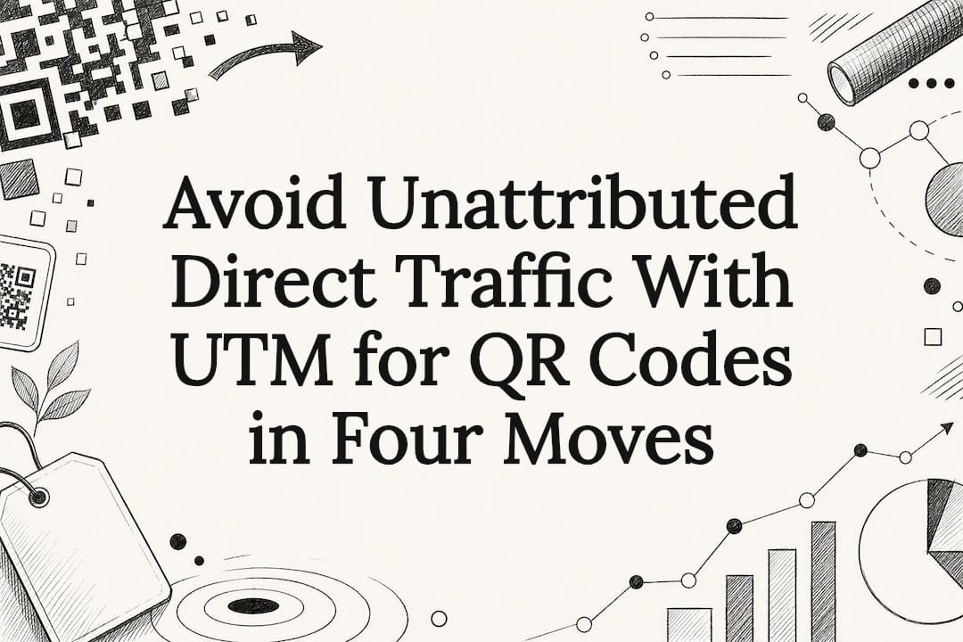 Decorative QR attribution title card