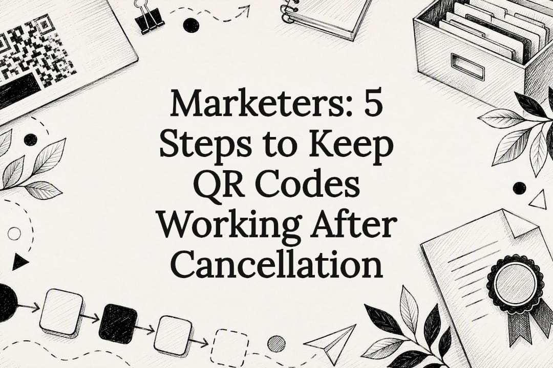 Decorative QR code reliability title card