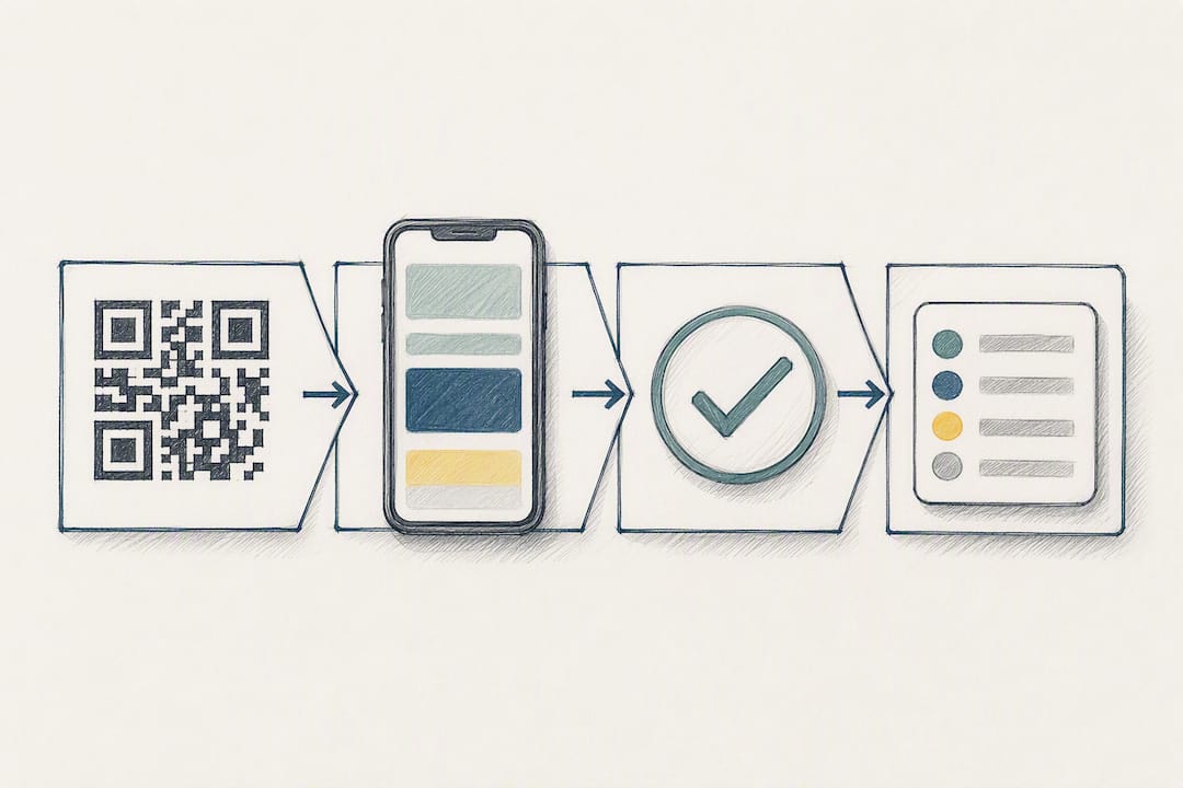 QR scan to consent audit flow