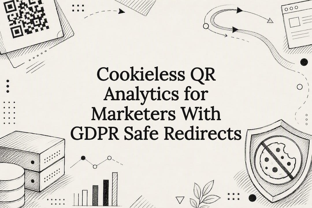 Cookieless QR redirects and privacy sketch