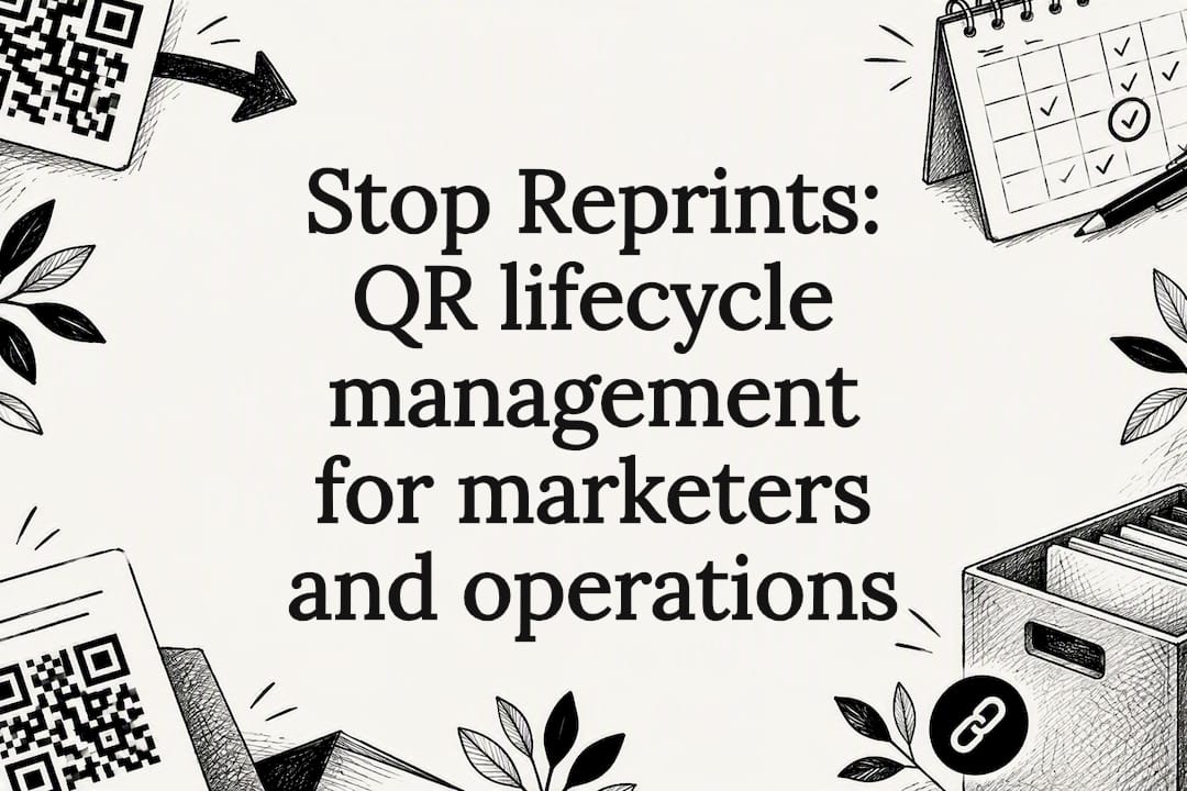 Decorative QR lifecycle title card