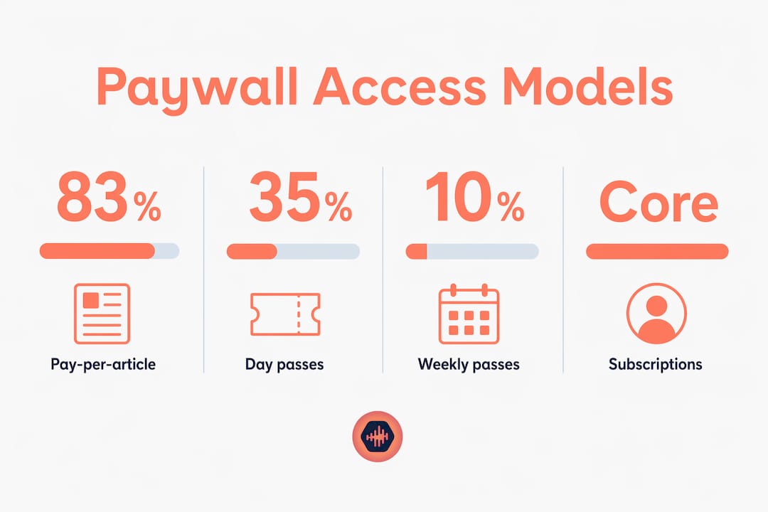 Infographic of paywall access model statistics