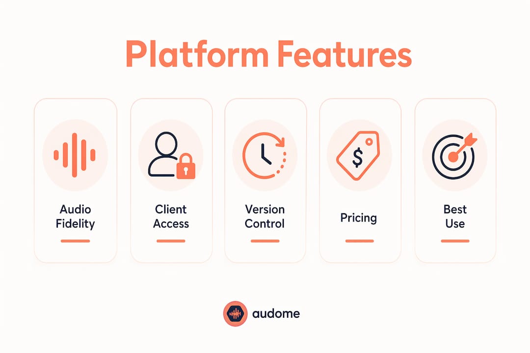 Infographic showing platform features hierarchy