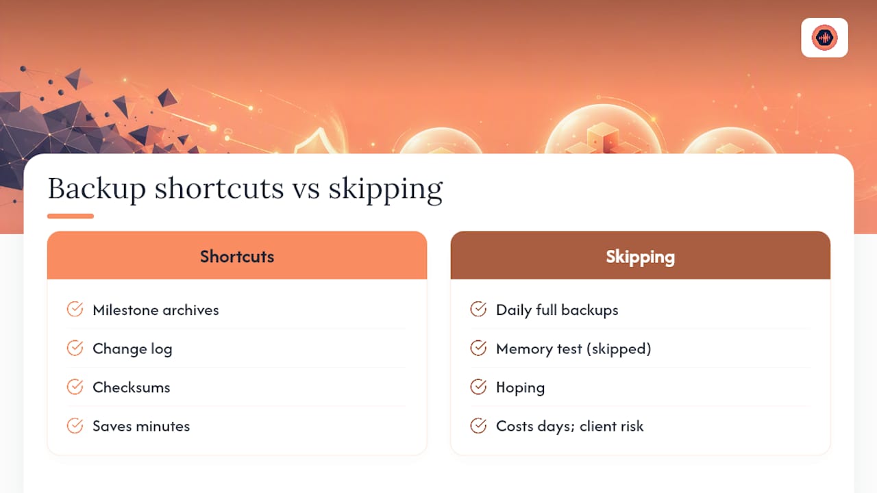 Why Most Studios Get Backups Wrong Until Something Breaks — overview diagram