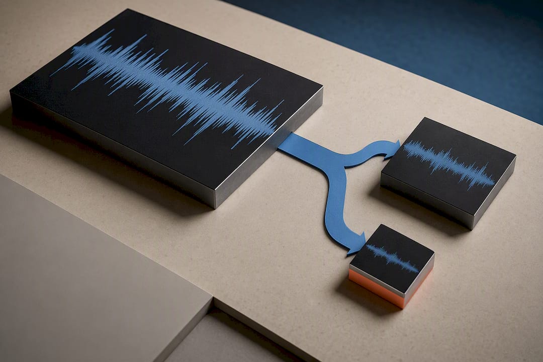 High-resolution master branching to podcast delivery files