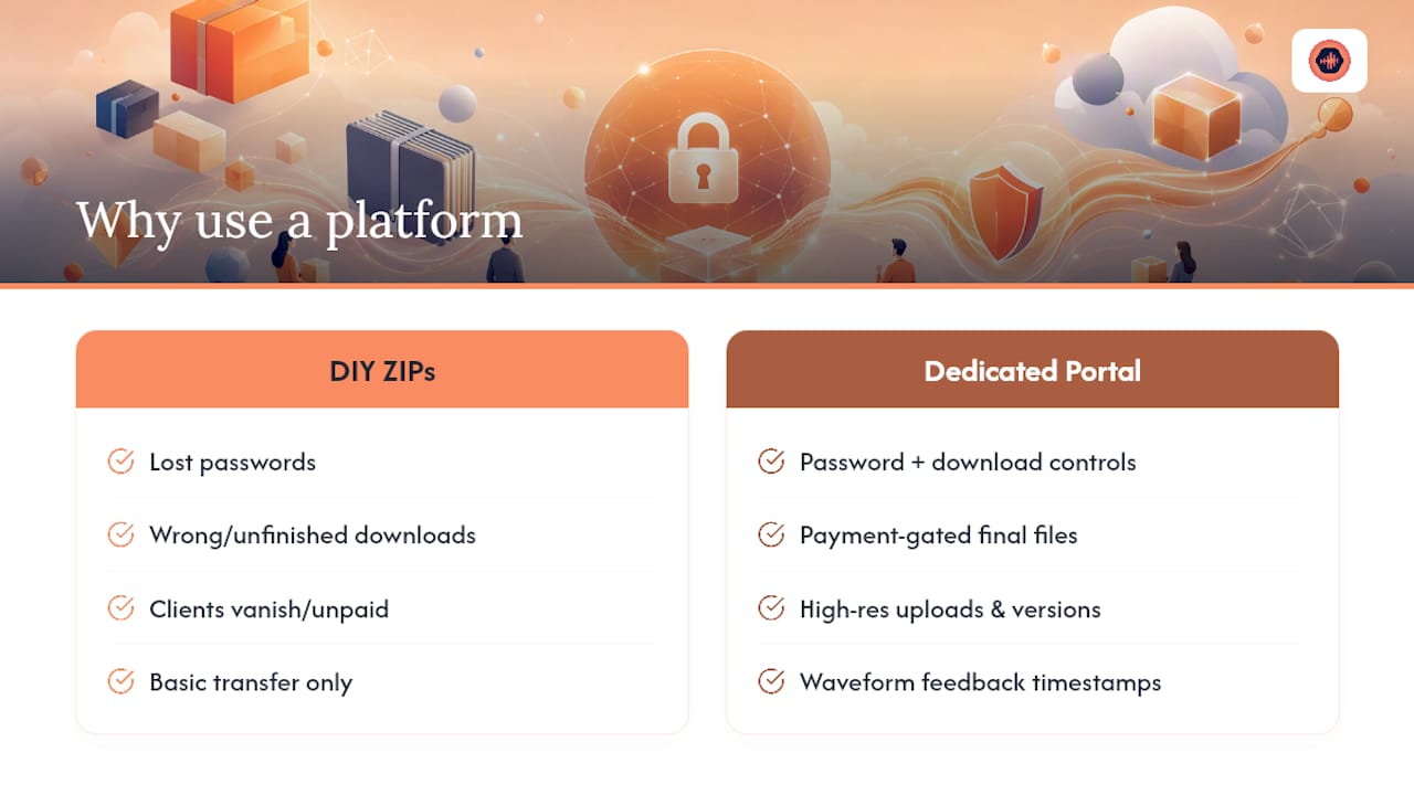 When a Dedicated Platform Beats DIY Password Protection — overview diagram