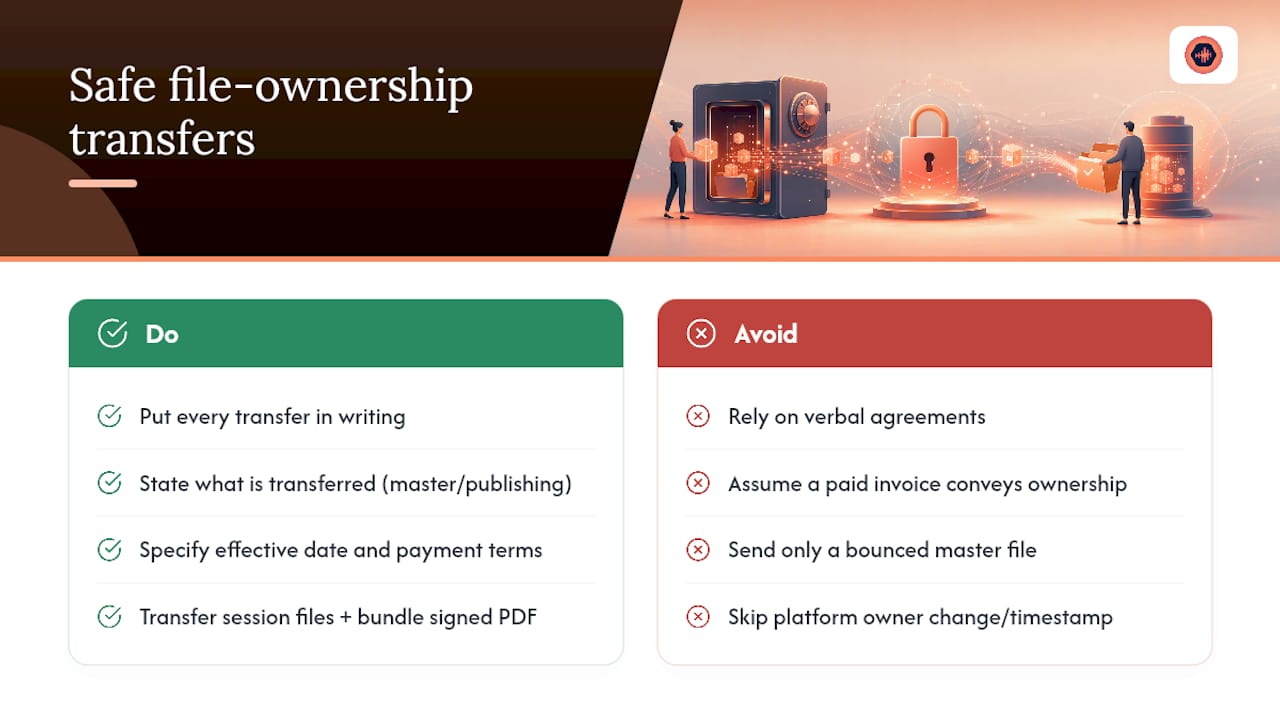Methods to Transfer or Assign File Ownership Safely — overview diagram
