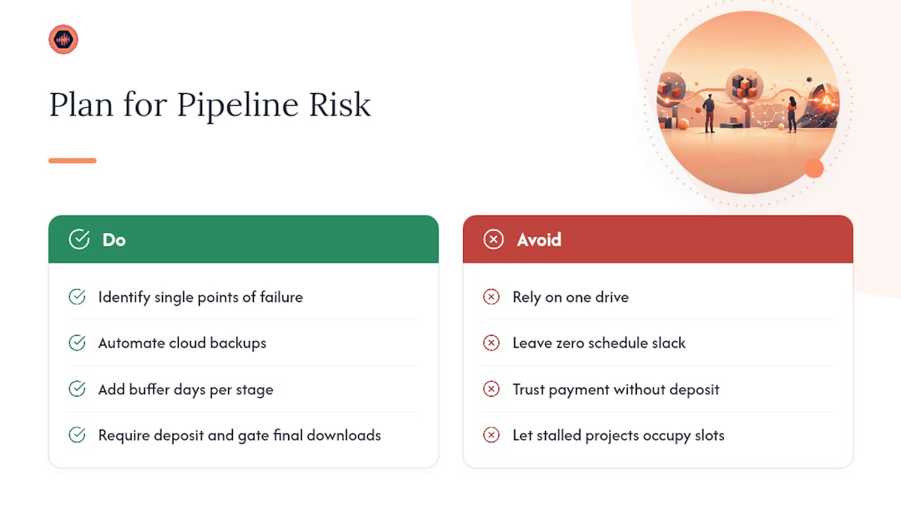 How Do You Plan for Risk in a Studio Pipeline? — overview diagram