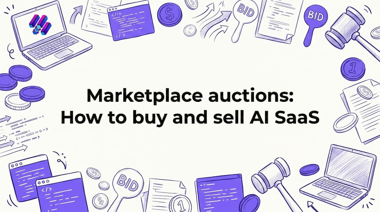 Marketplace auctions: How to buy and sell AI SaaS