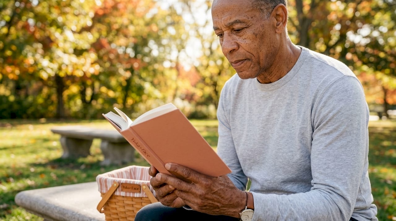 Closeup of mature man showing aging skin Closeup of mature man showing aging skin
