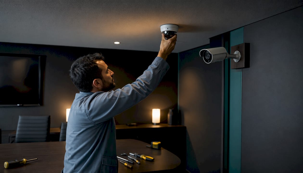 Hand adjusting dome and bullet CCTV cameras