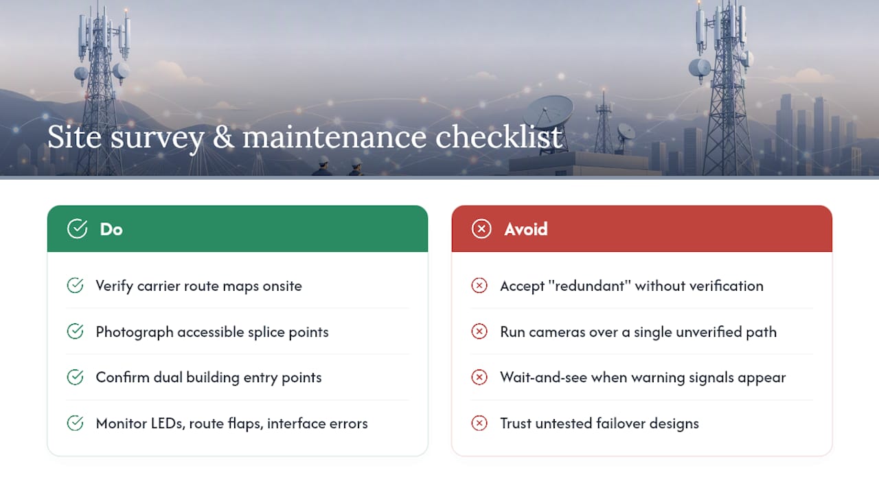 A Practitioner's Checklist for Site Surveys and Ongoing Maintenance — overview diagram