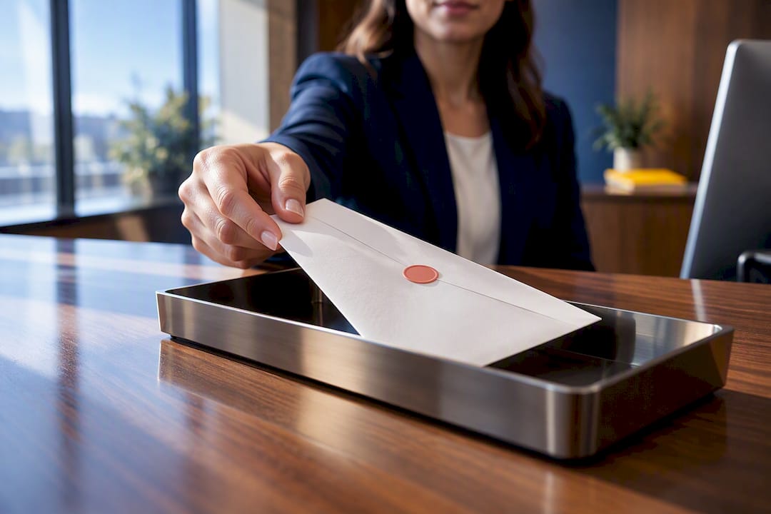 Escrow coordinator securing earnest money deposit