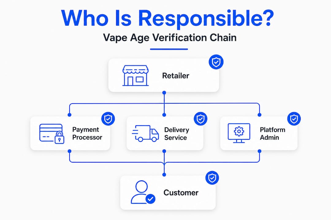 Hierarchy: vape age verification responsibility chain