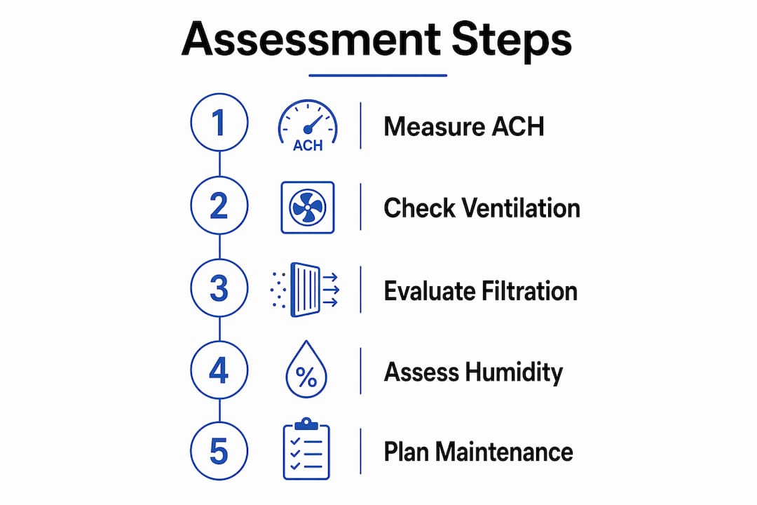 Infographic on clinic air quality steps