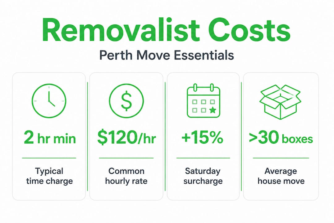 Infographic showing key Perth removalist cost facts