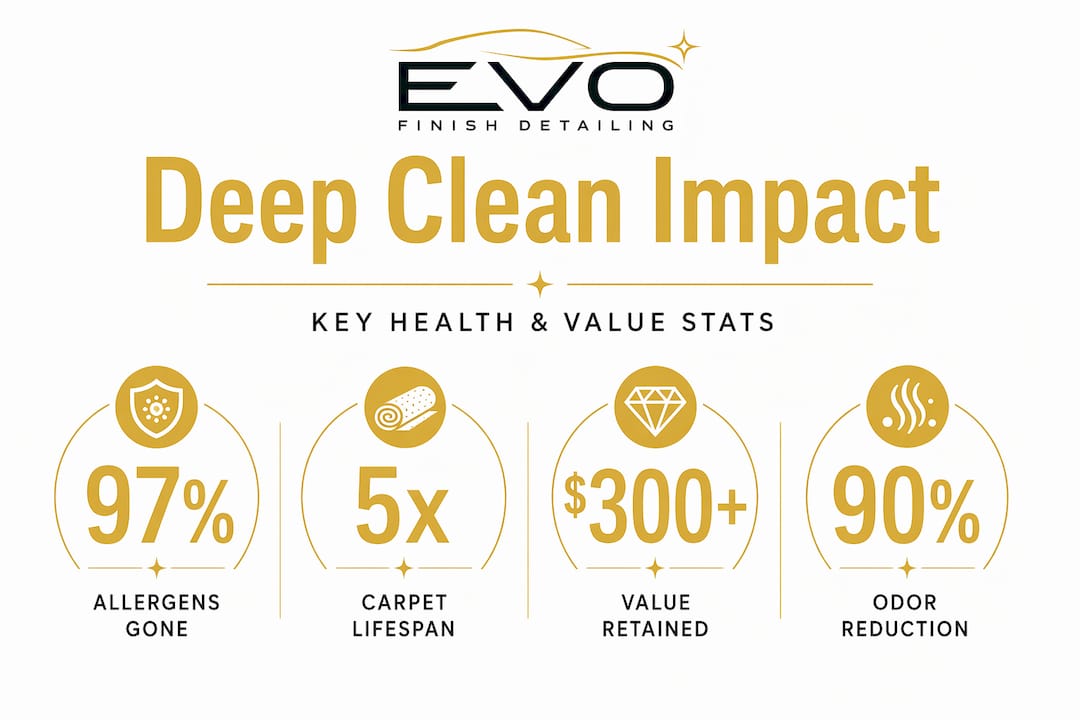 Infographic with health, lifespan, value, odor stats