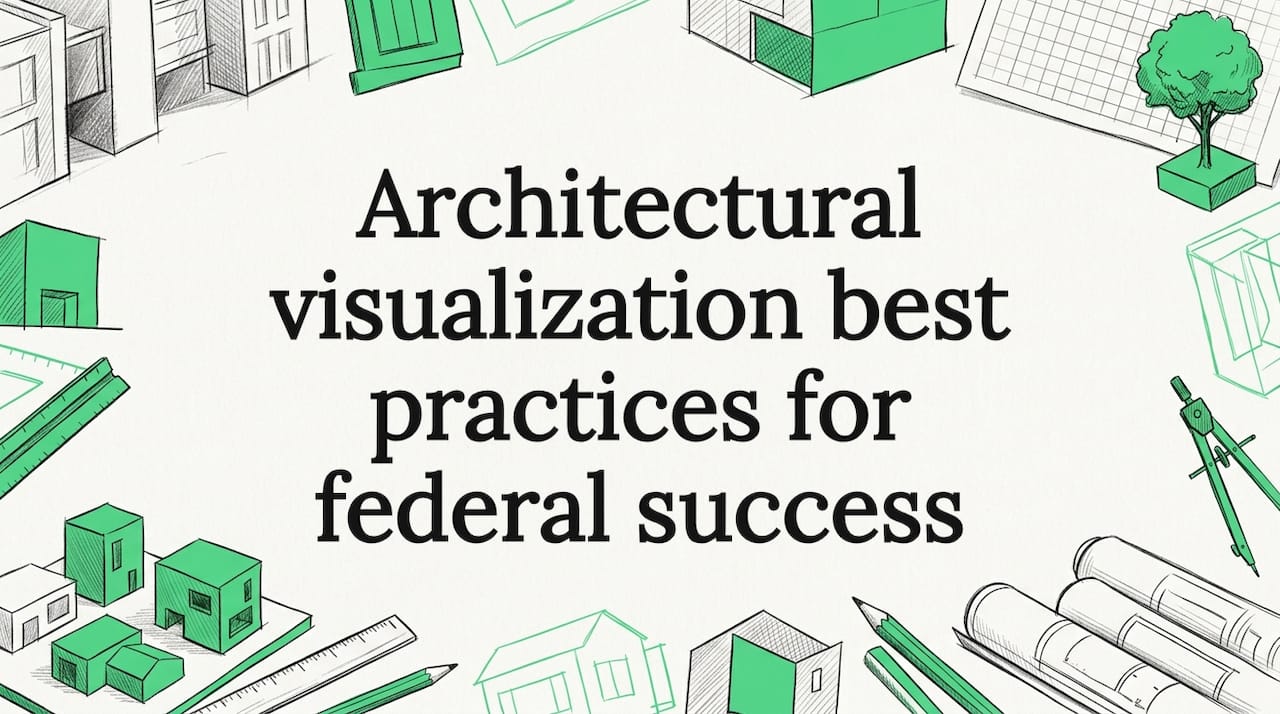 Decorative hand-drawn architectural tools and sketches framing blog title
