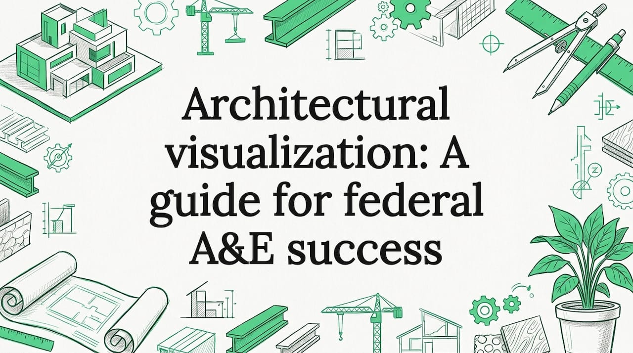 Architectural props frame blog title card
