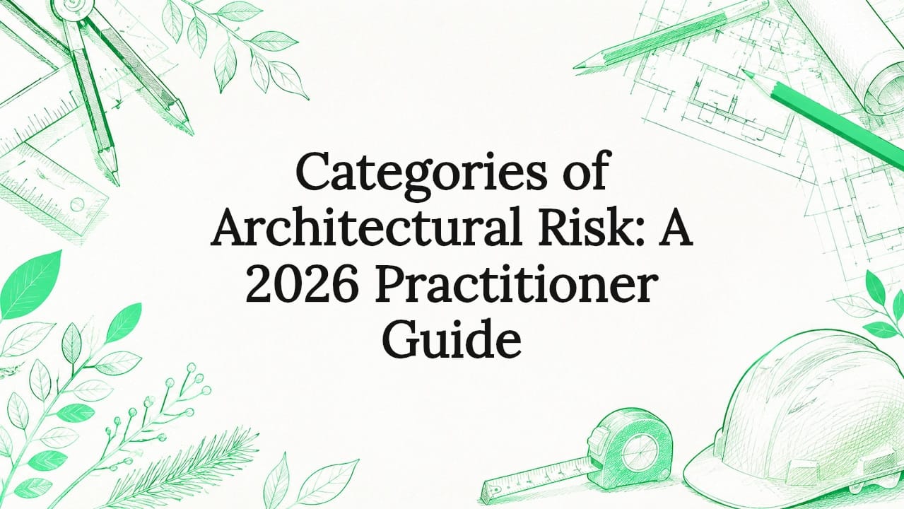 Decorative architectural title card illustration