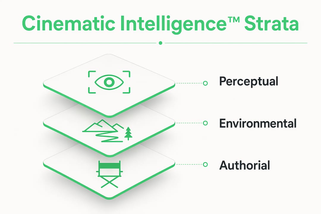 Infographic showing core cinematic intelligence strata