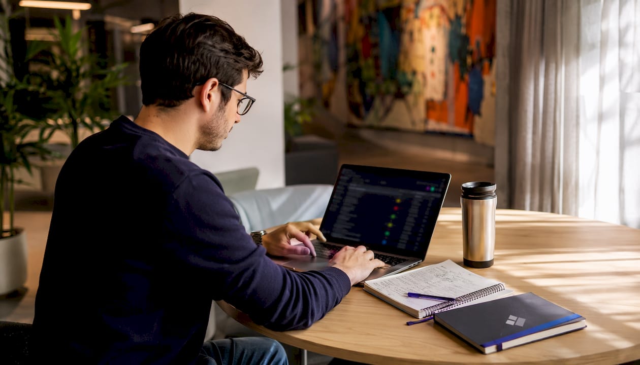 IT professional reviewing ticket triage dashboard