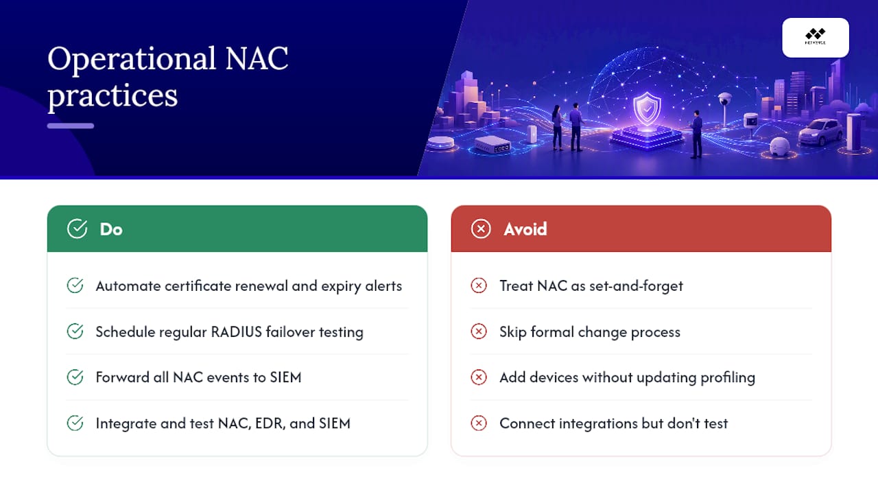 The operational reality of running NAC at scale — overview diagram
