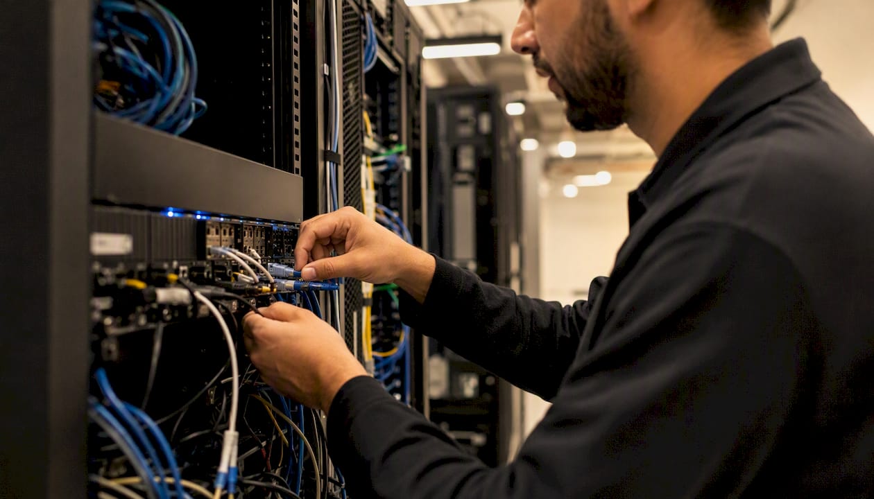 Hands configuring network AI sensor device