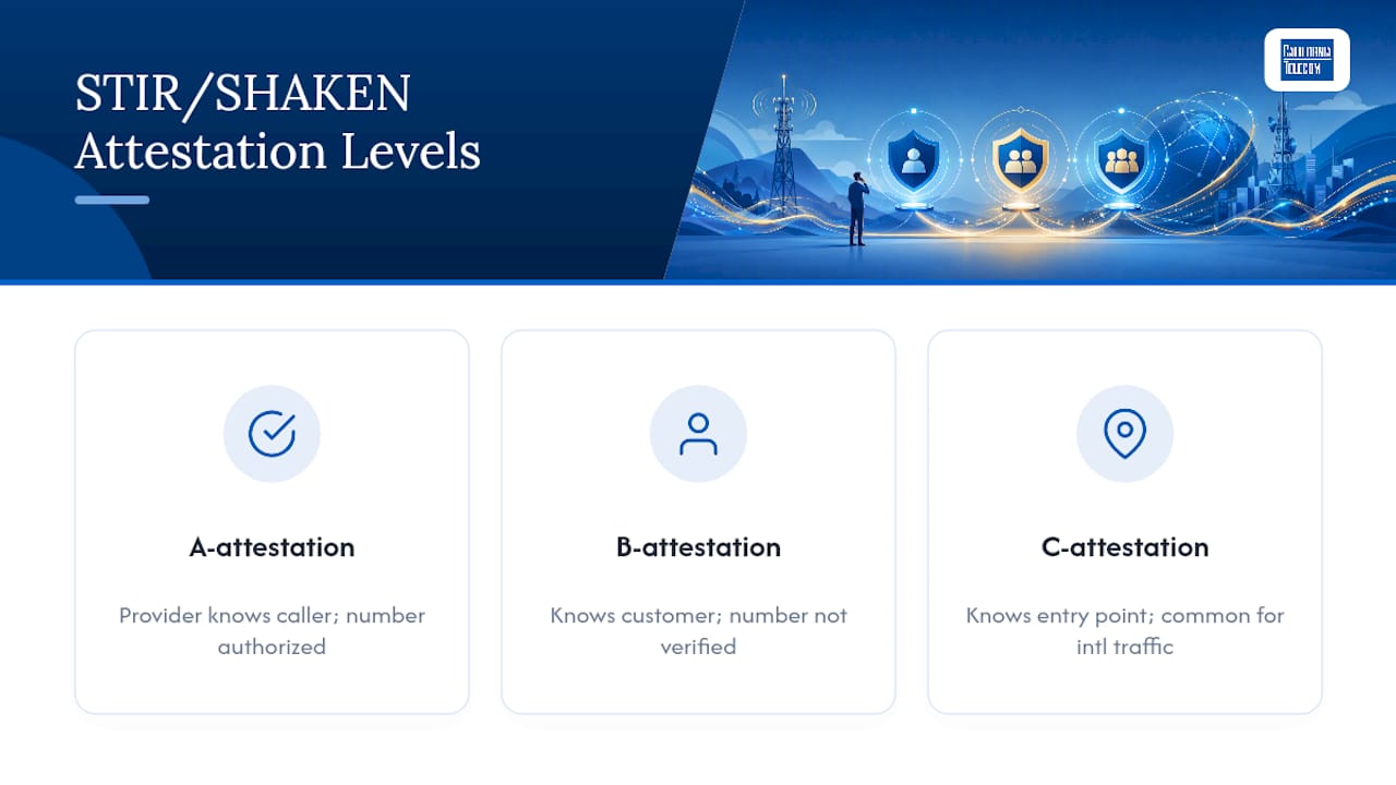 Diagram of STIR/SHAKEN attestation levels