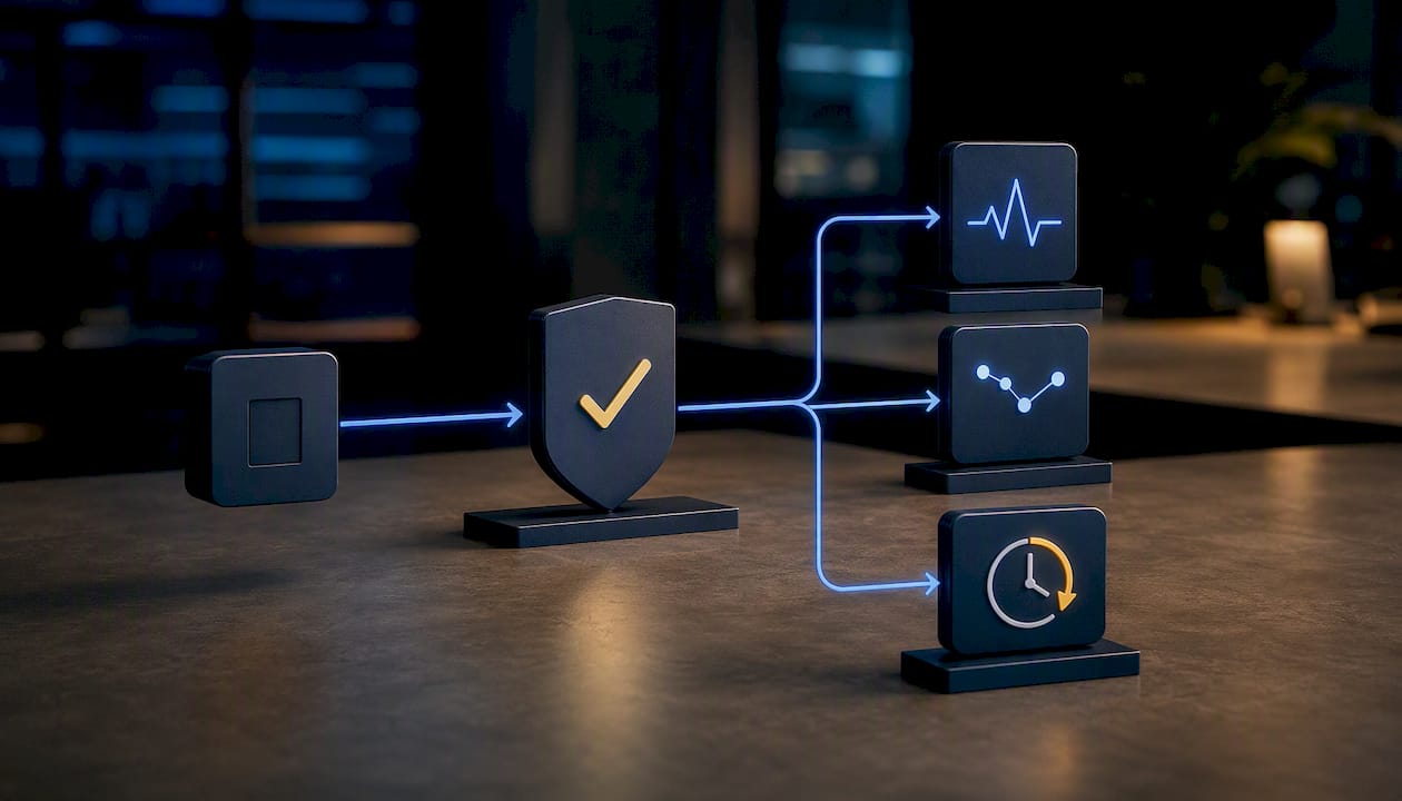 Policy gate with three remediation validation checks