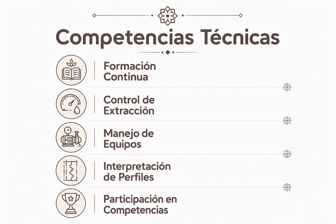 Guía visual sobre las habilidades técnicas imprescindibles para baristas