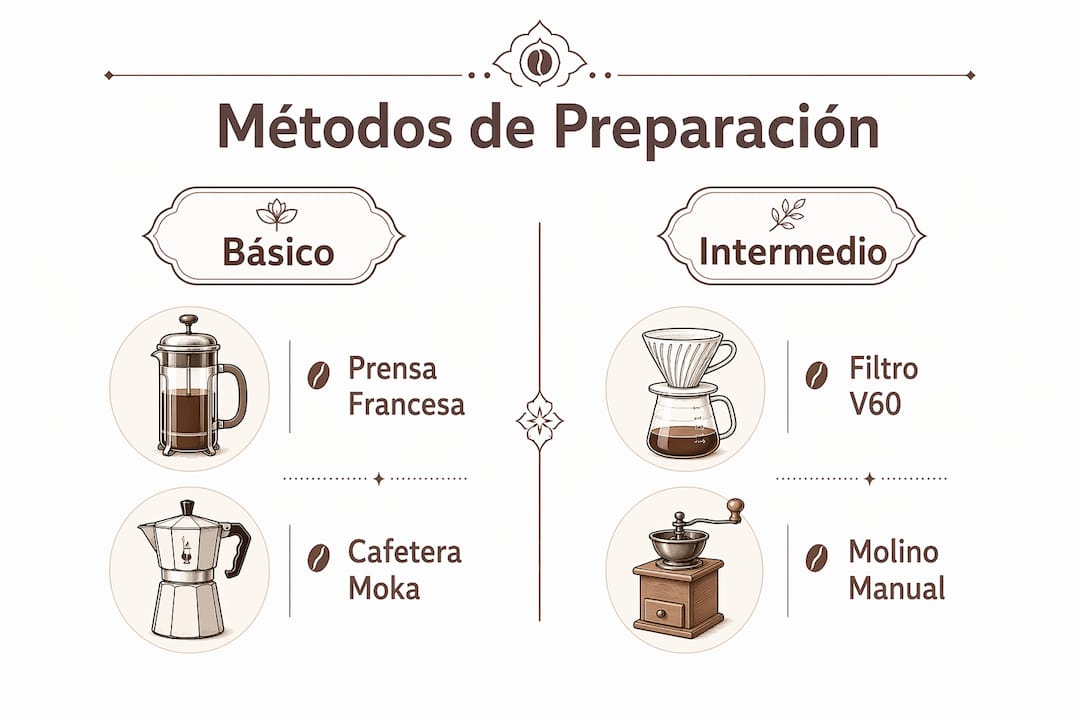 Infografía: comparación de diferentes formas de preparación