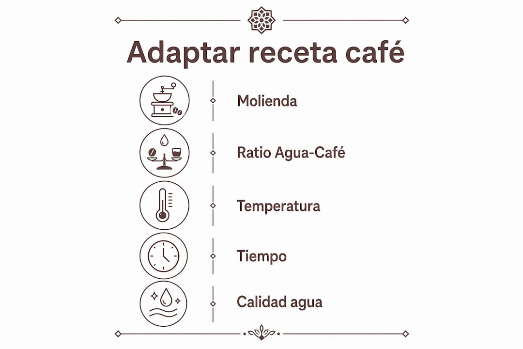 Infografía con las etapas para adaptarse al café