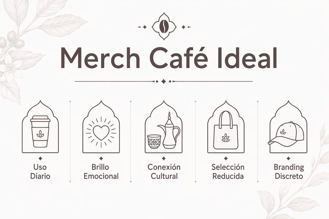 Infografía sobre los mejores tipos de merchandising para regalar, organizada según su popularidad y utilidad.