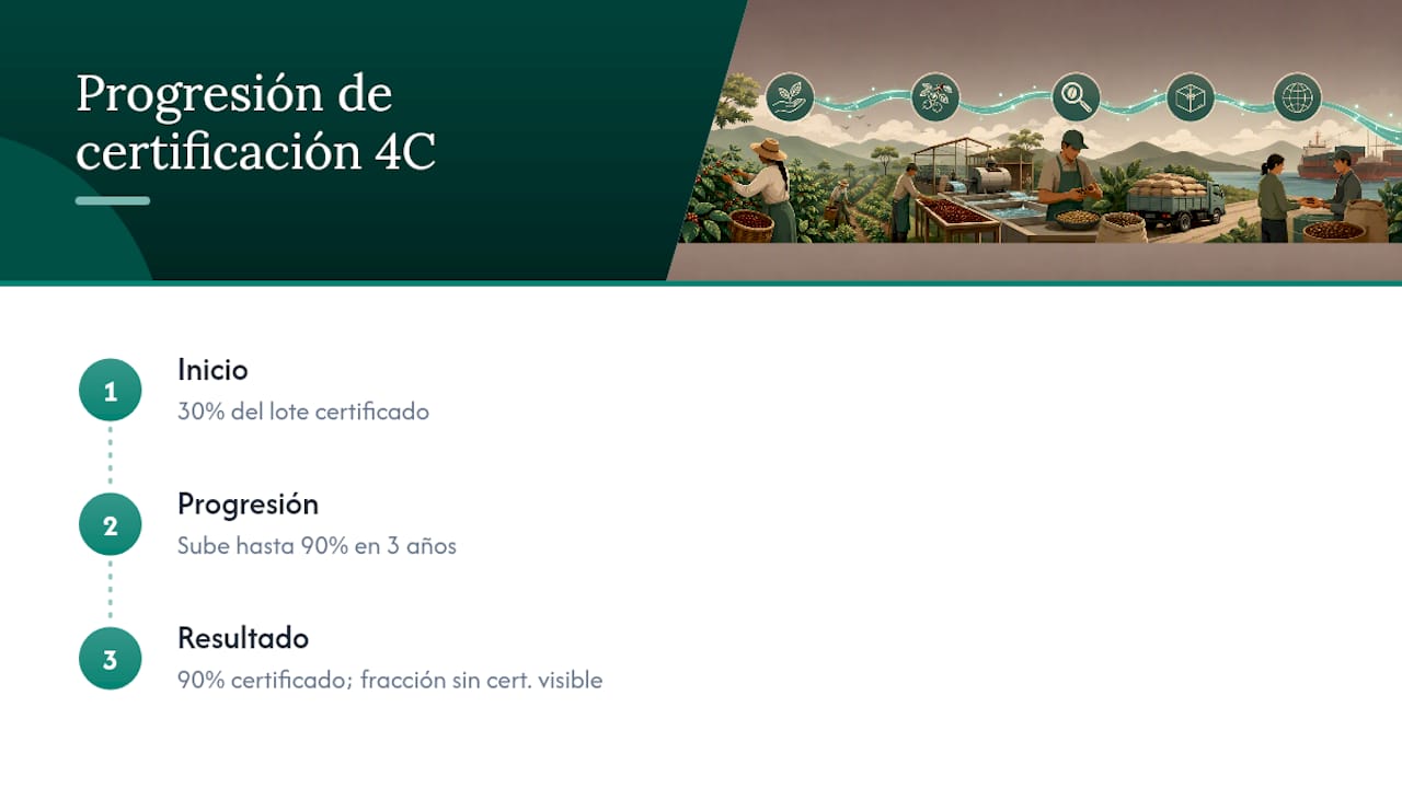 Evolución del lote certificado 4C