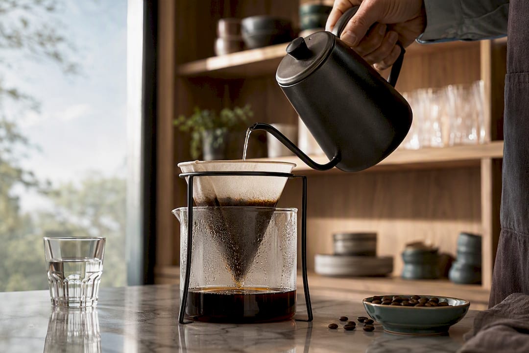 Préparation du café cold brew par infusion à froid