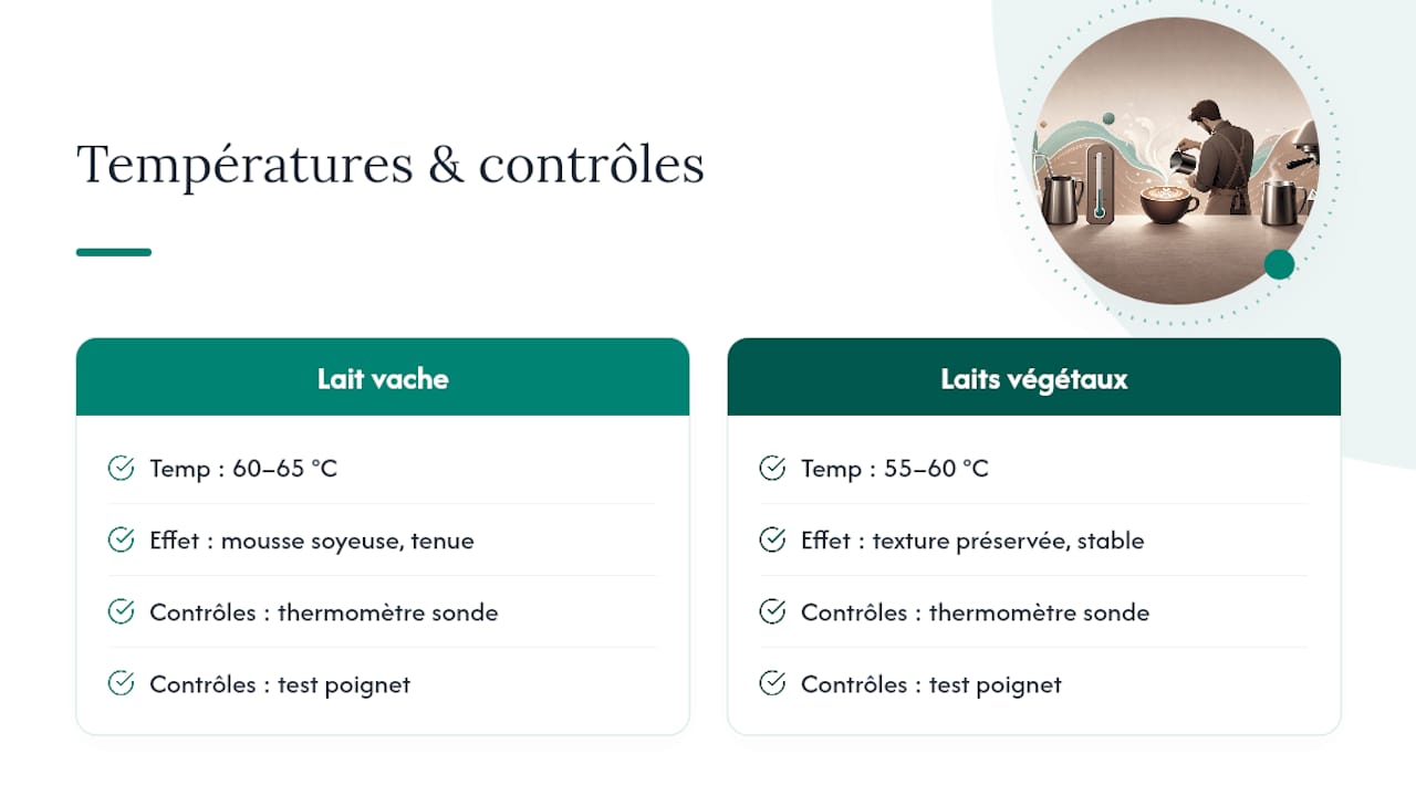 Pourquoi la température du lait change tout le résultat — overview diagram