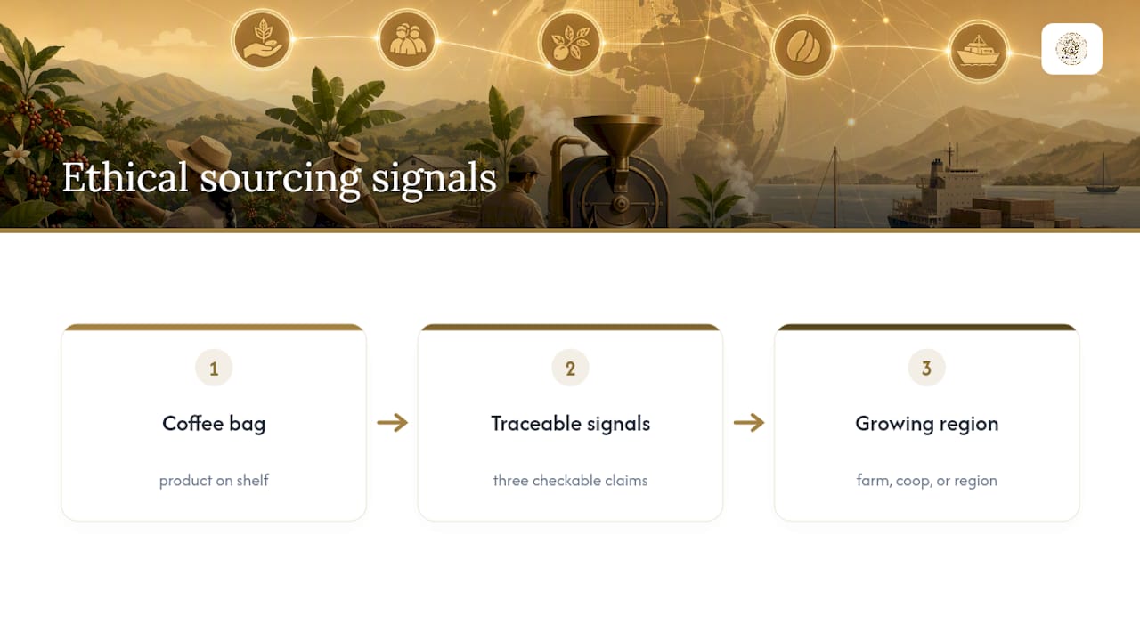 Three ethical coffee sourcing signals