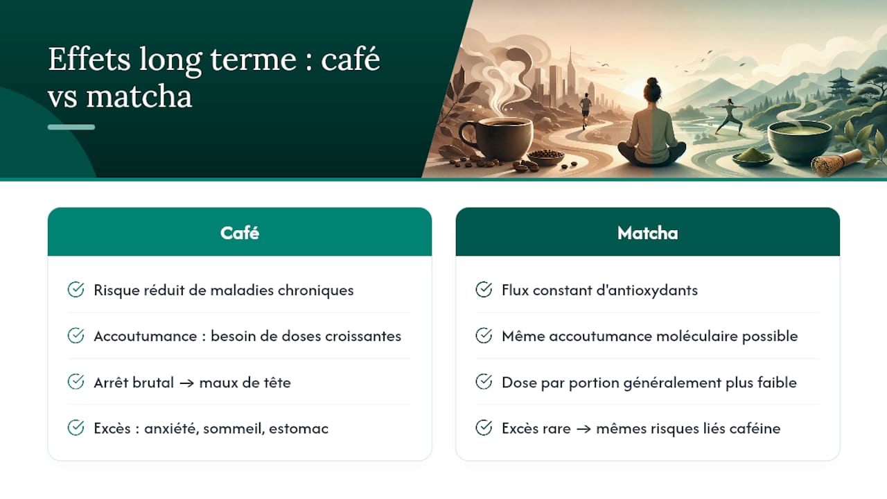 Que se passe-t-il sur le long terme si vous buvez l'un ou l'autre régulièrement ? — overview diagram