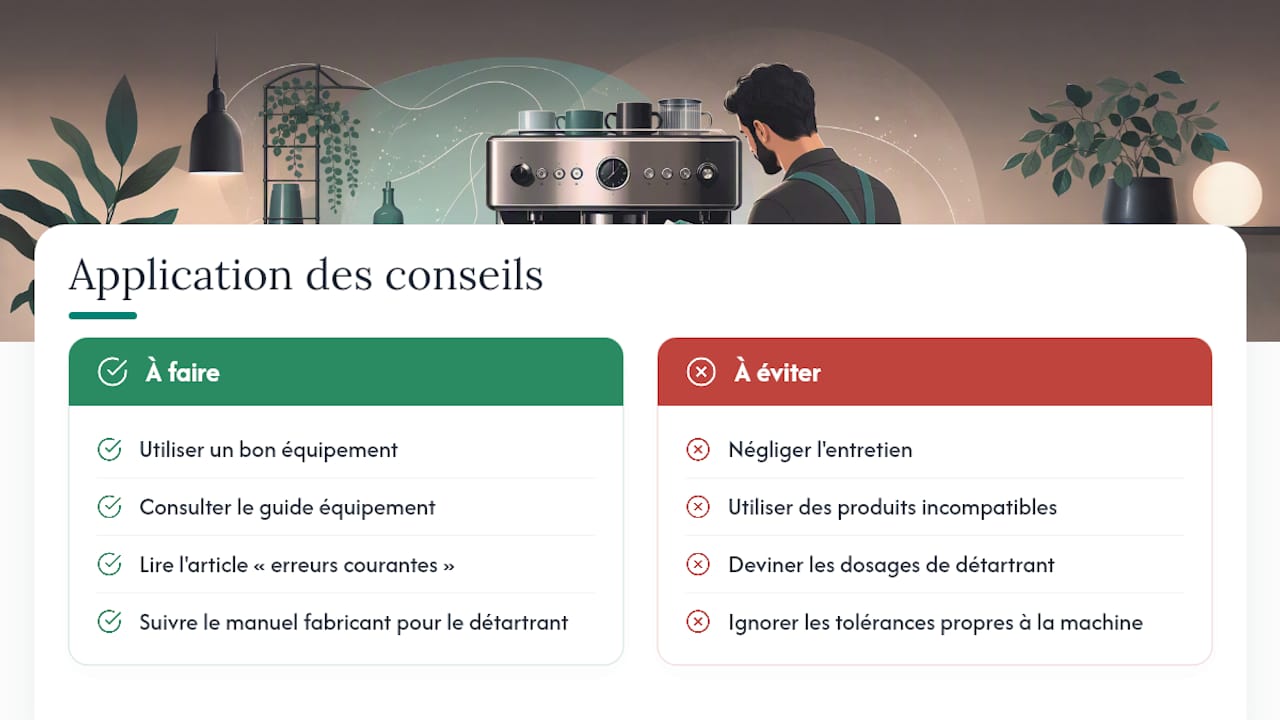 Ce que Qahwatalard propose pour appliquer ces conseils — overview diagram