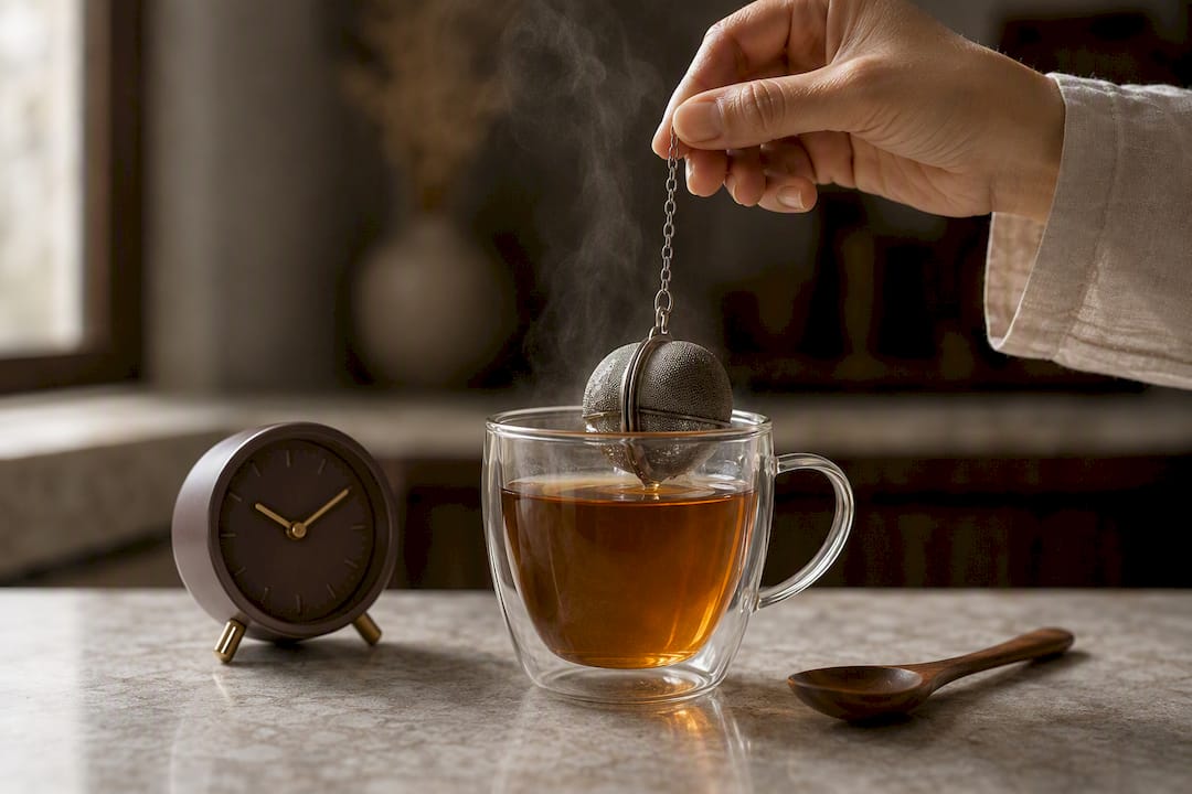 Sacar el infusor para controlar el tiempo