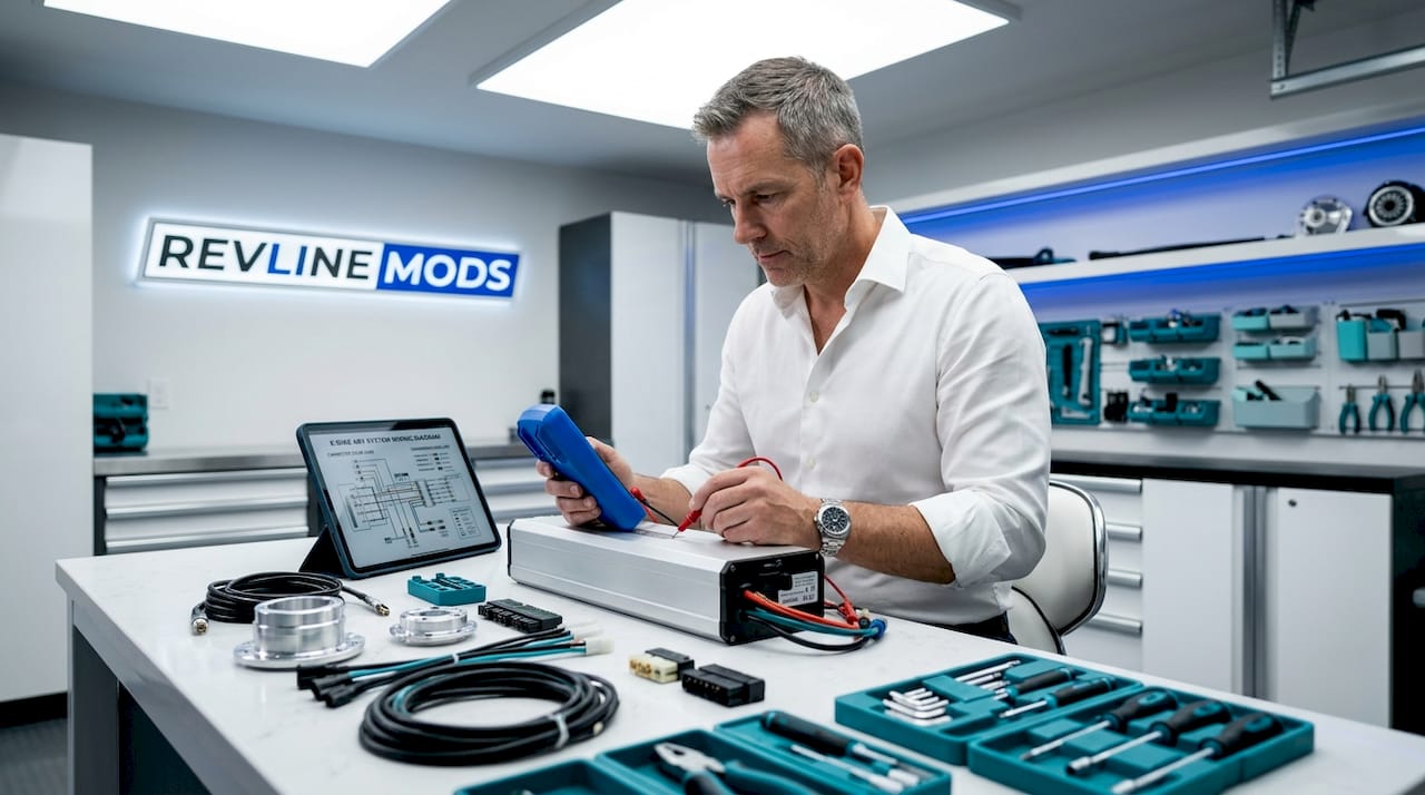 Man checking ebike battery compatibility