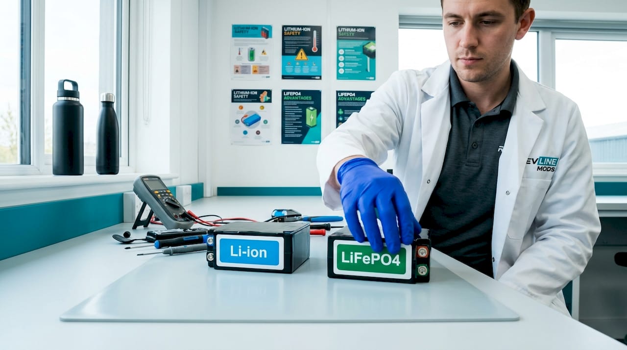 Li-ion and LiFePO4 battery comparison table
