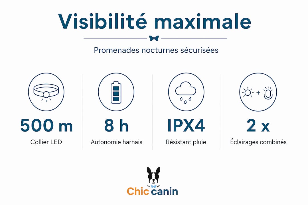 Infographie : les chiffres clés sur l’équipement de nuit pour chiens