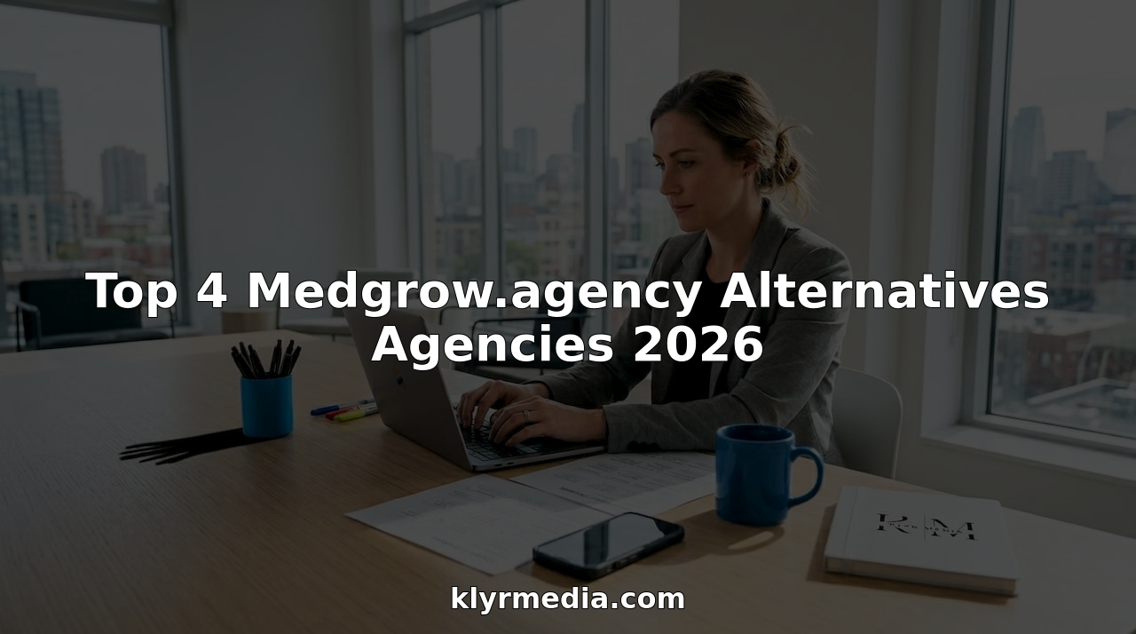 Person working at healthcare marketing agency desk