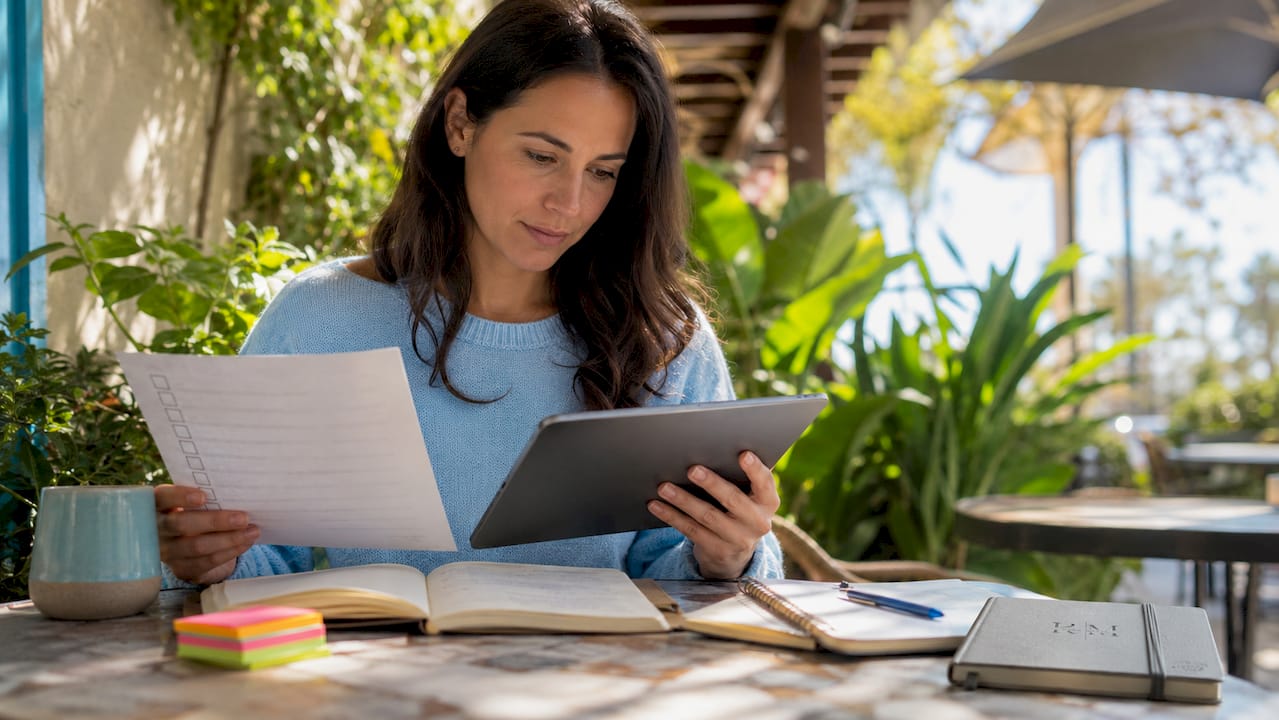 Healthcare marketer reviewing local SEO profile