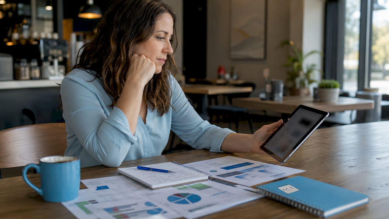 Healthcare marketing specialist analyzing CRO data