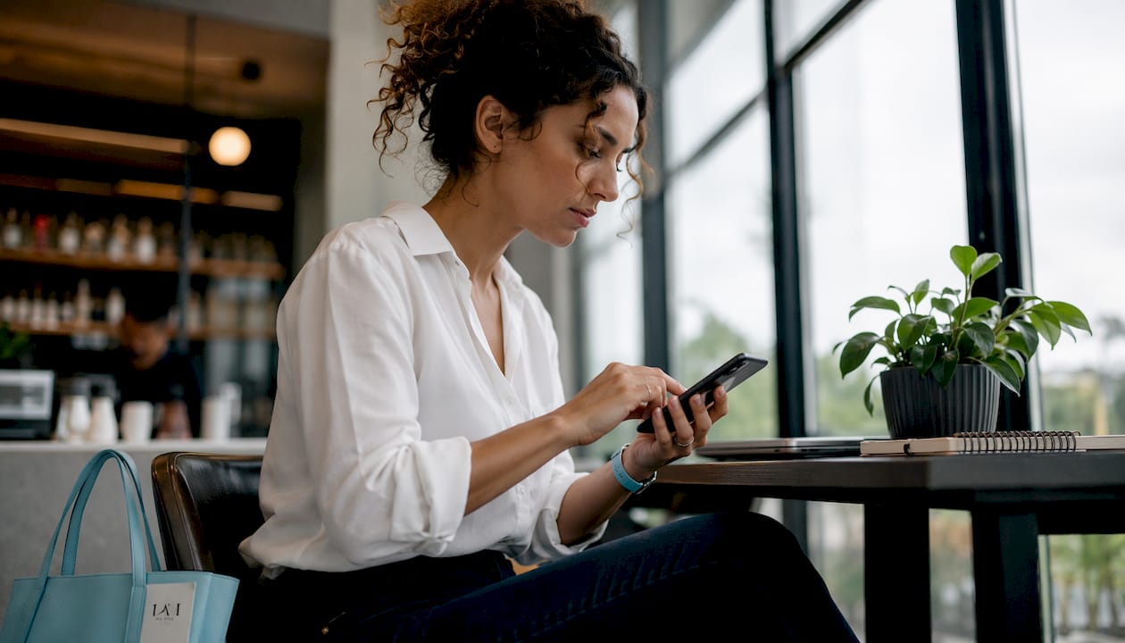 UX designer testing mobile healthcare site