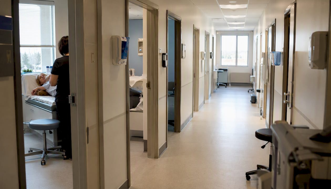 Exam rooms showing room utilization in clinic